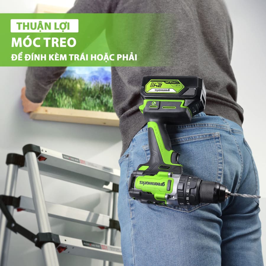 MÁY KHOAN BÚA 12 140NM GREENWORKS 24V - DDG407 (10)