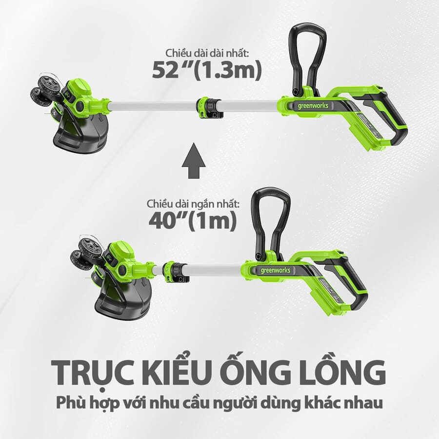 Máy Cắt Cỏ 2 trong 1 dùng Pin Greenworks 24V (30cm)- G24LT30MK2 (8)