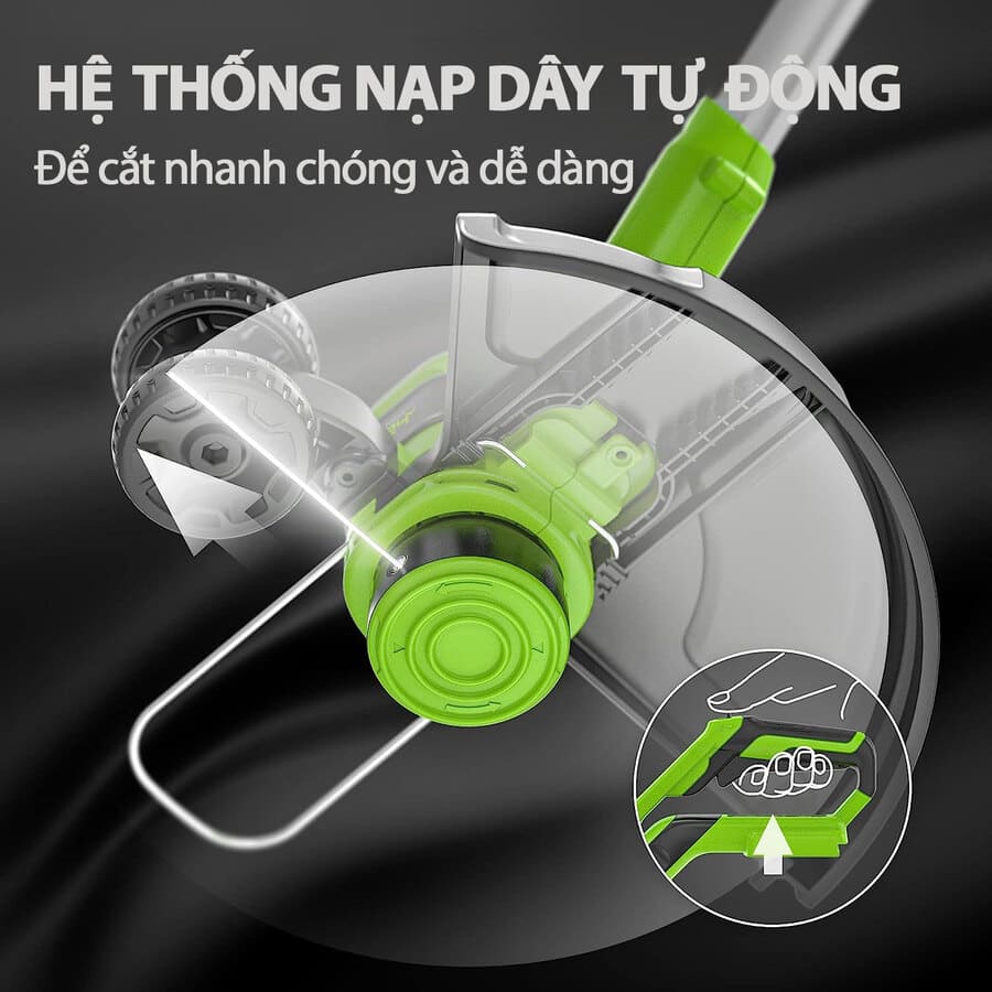 Máy Cắt Cỏ 2 trong 1 dùng Pin Greenworks 24V (30cm)- G24LT30MK2 (9)
