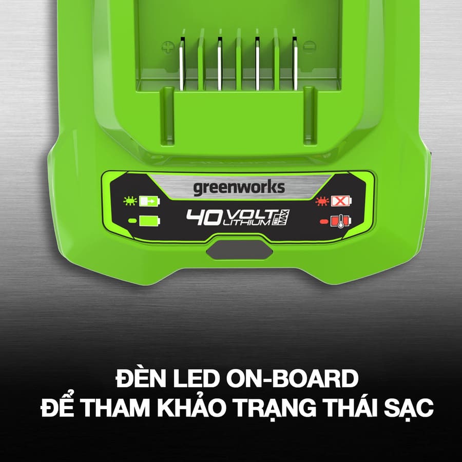 Bộ sạc Pin Greenworks 40V-2A - G40C (8)